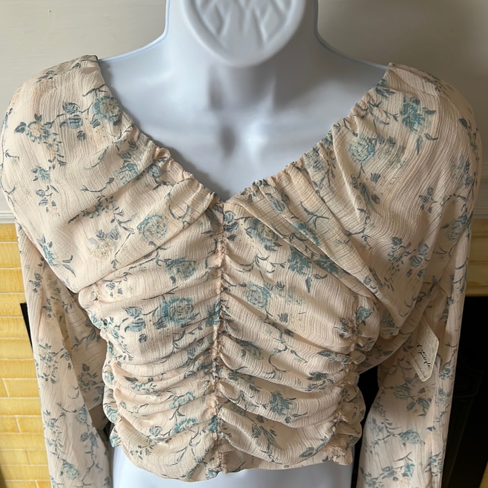 Free People Cropped Blouse